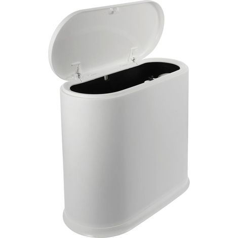 blanche en polypropylène avec couvercle Conteneur à déchets (1/5)