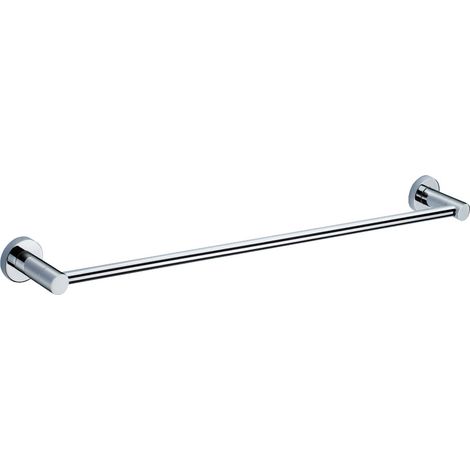 Single Round Towel Bar Rail Holder Chrome (1/2)