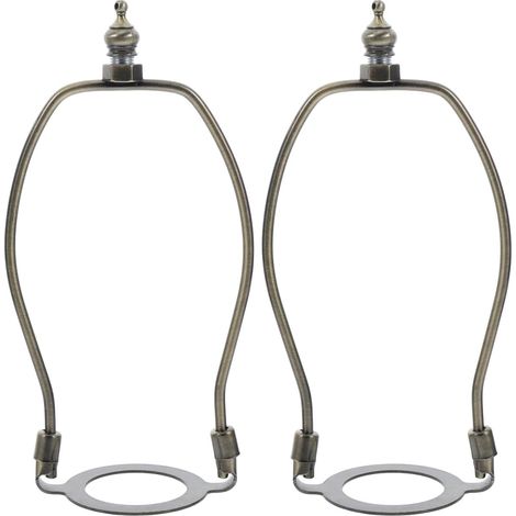 2 Pack Alloy Lamp Shade Holder for E27 Socket, Stable Mounting Bracket for Floor and Table Lamps, Easy Installation for Home and Catering (1/5)