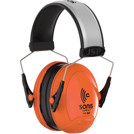 Auriculares antirruido Sonis Compact - 32dB Naranja fluorescente
