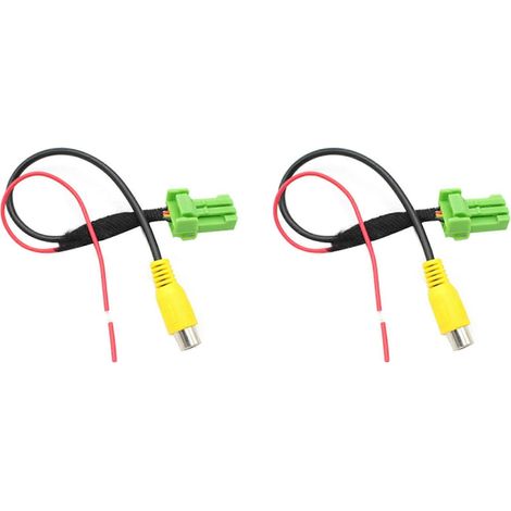 2 câbles adaptateurs RCA pour caméra de recul de voiture (compatibles Suzuki Vitara, Swift et SX4). (1/5)