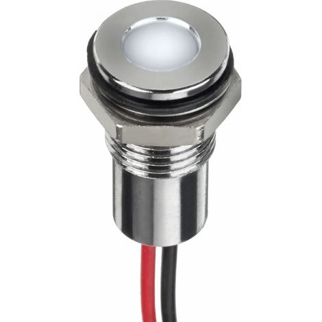 Indicateur LED à montage panneau RS PRO - couleur(s):Blanc 6 V IP67 ( Prix pour 1 )