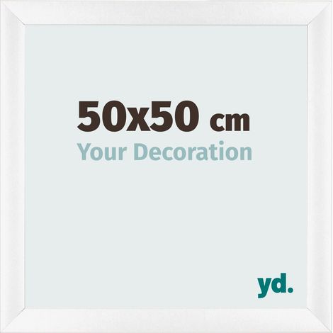 yd. - Cadre photo 50x50 - Blanc Mat - MDF - Pisa (1/5)