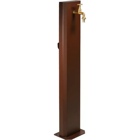 Colonna acqua da giardino corten 100 cm (1/5)