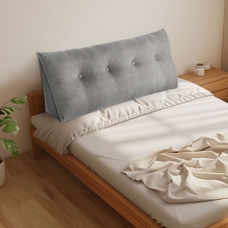 Coussin de lecture pour lit, 120 cm, coussin compensé queen size, housse amovible, pour lit, canapé (1/5)
