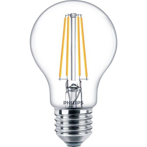 PHILIPS LED Classic 60W Standard E27 Blanc Chaud Non Dimmable Lot de 2 (1/5)