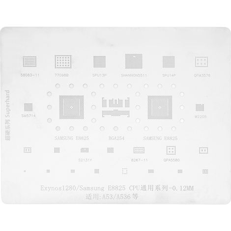 Pochoir de remballage en étain pour téléphone, processus de demi-gravure, gabarit de plantation CPU, filet pour la série A53
