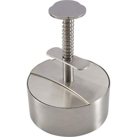 Presse à Burger, Presse à Hamburger 304 en Acier Inoxydable, Antiadhésive Moule Steak Haché, Réglable Hamburger Patty Maker, pour Bœuf, Légumes, Viande, Barbecue, Réunion de Famille (1/5)