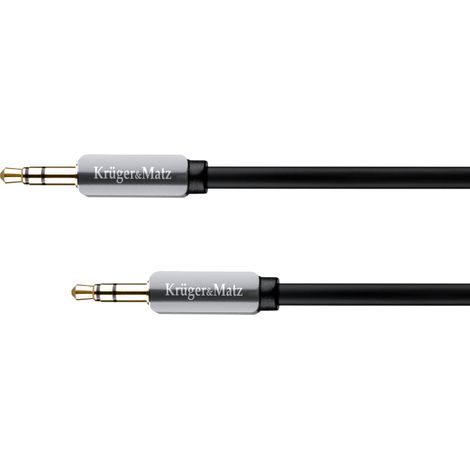Câble AUX Mini Jack 3,5 mm de 1,5 m, spirale KrugerMatz (1/3)