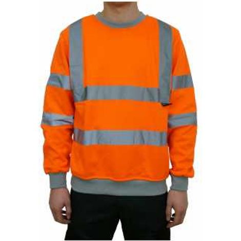PROFIL Warn-Sweatshirt Sven Gr. L orange (1/5)
