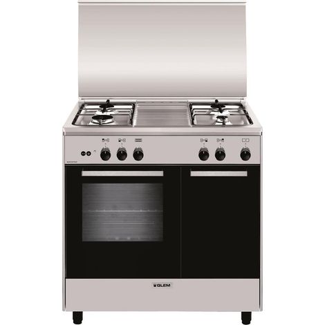 Glem Gas AR854GI cucina Elettrico/Gas Titanio