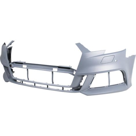 Pare-choc avant à peindre avec 2 trous pour radars S-Line Audi A3 et A3 Sportback 8V phase 2 2016-2020