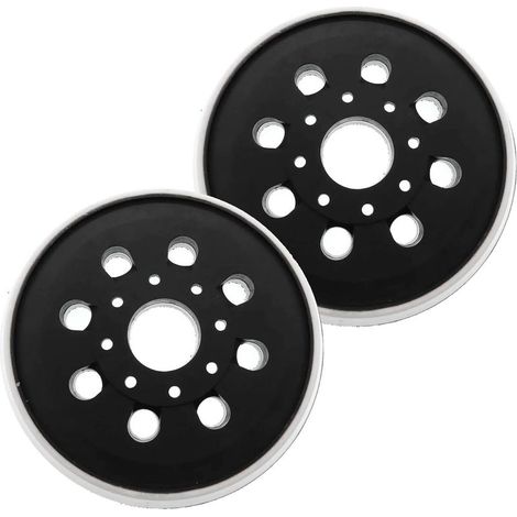 2 Stück 125-mm-Schleifpad kompatibel mit Bosch PEX 220 A GEX 125-1 AE PEX 220 AE Schleifwerkzeugzubehör Schleif- und Polierscheibe mit Klettverschluss 8 Löcher (1/5)