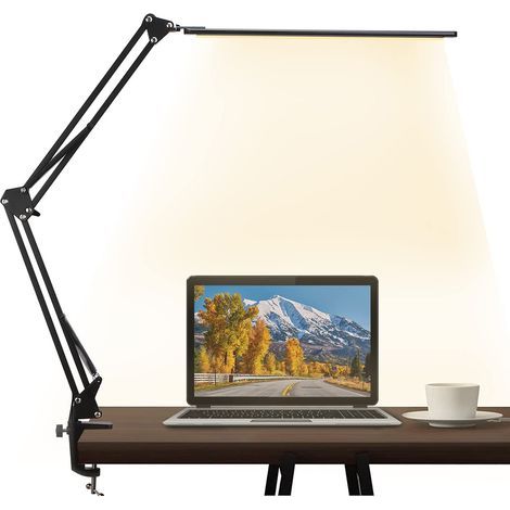 12wattdirigéLampe de bureau avec bras articulé, noire (1/5)