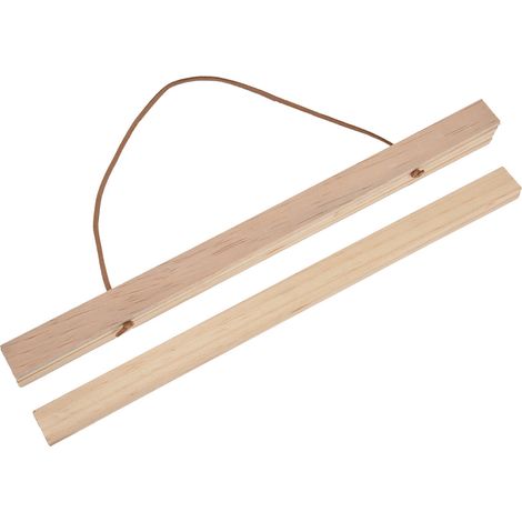 Cadre Magnétique Suspendu en Bois pour Affiches/Toiles/Photos - DIY 40x2.1 cm (1/5)