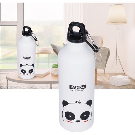 Amerikanische Kinder-Trinkflasche, Sport-Trinkflasche, Kaltwasserbecher, einwandiger Becher, weißer Panda. (1/5)