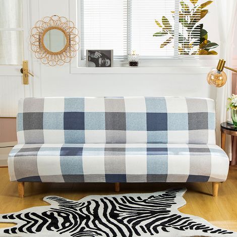 Stretch-Sofabezug ohne Armlehnen. Polyester und Elasthan. Elastische Passform. Maschinenwaschbar. Passend für Sofas mit einer Breite von 180–220 cm. (1/5)