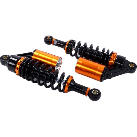 Amortisseur moto 280mm, ressort robuste universel, compatible scooter, cross, quad, absorption chocs fiable. (1/5)