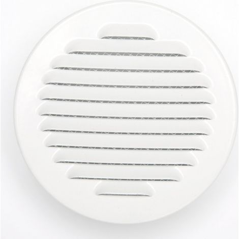 Griglia di ventilazione in alluminio laccato Diam.12,5 cm CENTRALE BRICO