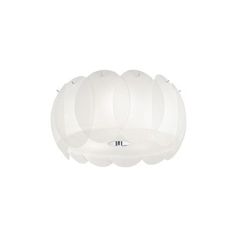 Ideal Lux Ovalino - 5 Light Small Ceiling Flush Hellweiß, E27 (1/2)