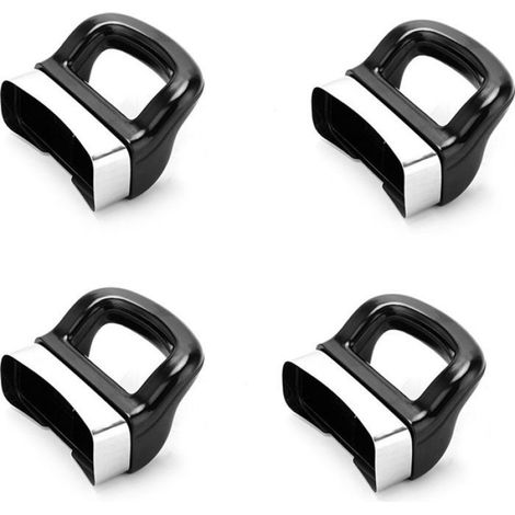 Poignée Casserole - Acier Inoxydable - Compatible Plaque Induction - Universelle 1/2/3 Trous - Noir - Lot de 4 (1/5)