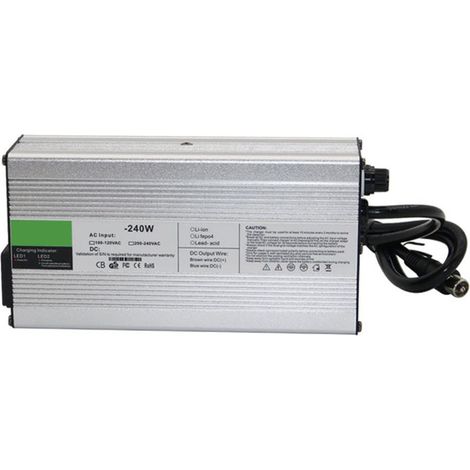 Ladegerät für Elektrofahrräder – 54,6 V, 4 A – Für 48-V-Lithium-Akkus – Aluminium – Integrierter Schutz – 1 Stück (1/5)