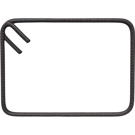Staffa chiusa antisismica armatura ferro 20 x 30 cm strutture cemento 1 pezzo (1/5)