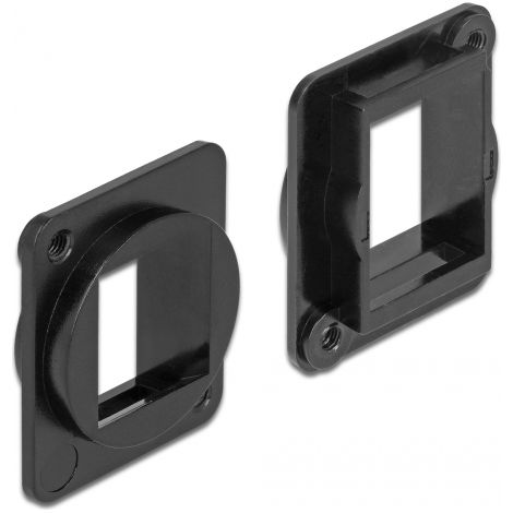 Delock Soporte Keystone de 1 puerto de tipo D