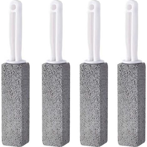 4-Pack Pumice Stone Cleaning Brush, Pumice Stone Toilet Cleaning Brush with Handle YMYNY