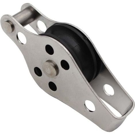 Poulies en nylon et acier inoxydable de 25 mm, poulies pour la voile et la navigation, accessoires d'accastillage pour bateaux et yachts, résistantes à la corrosion, poulies suspendues silencieuses (1/3)