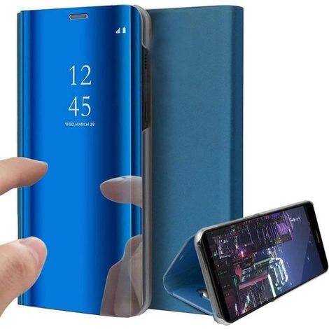 Coque Pour Samsung Galaxy S10e Rabat Clear View Smart Case Bleu (1/4)