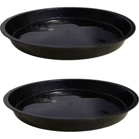 2 sous-Verres pour Pots de Fleurs, sous-Verres pour Fleurs, sous-Verres Ronds pour Plantes en Plastique, sous-Verres pour Plantes, sous-Verres Ronds pour Plantes d'intérieur et d'extérieur (1/5)