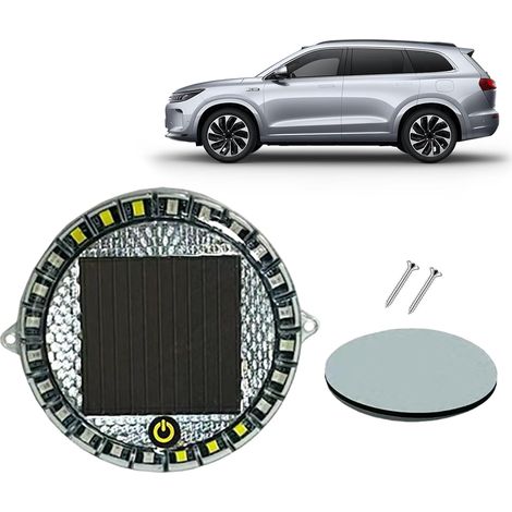 Lampe d'avertissement – Panneau solaire LED 7,2 cm (1/5)
