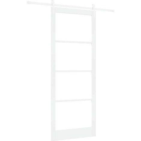 Maison Exclusive - Schiebetür Weiß 93 x 232 cm Massivholz Kiefer