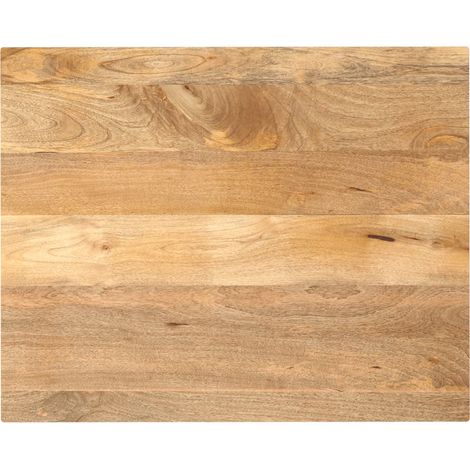 Tischplatte 100x80x2,5 cm Rechteckig Massivholz Mango