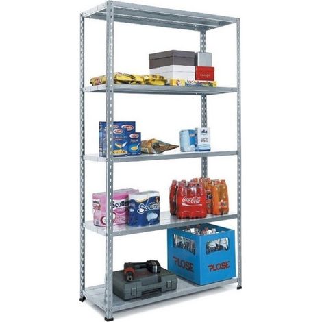 Scaffale Panda Kit a 5 ripiani 40x100x196 aste intere