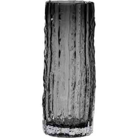 Vase en verre épais gris fumé transparent, décoration multifonction en verre clair (1/5)