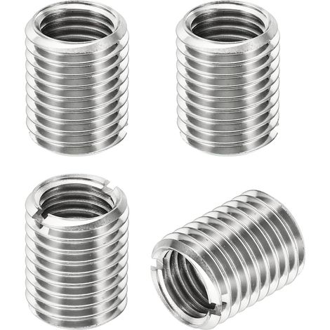 Filetage Adaptateurs Manchon Réducteur Écrou Insert Fileté Metal, 4 pcs M20x2,5 Mâle vers M16x2 Femelle Réparation Insérer Écrou Vis Réducteur Inox Acier Attache 25mm (1/5)