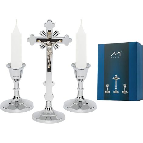 Set tradizionale di canti natalizi, in argento cromato, 18 cm (1/2)