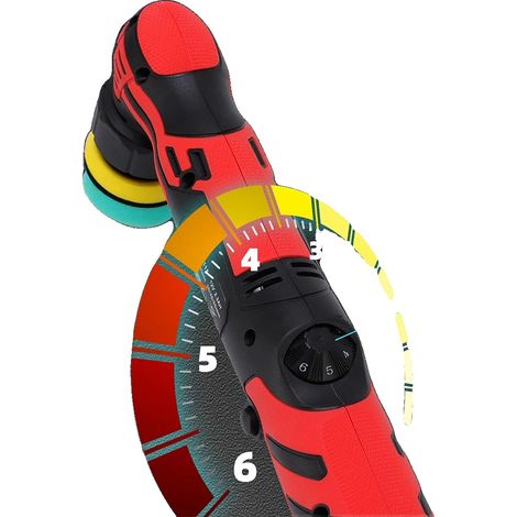Pulidora de coches inalámbrica de 12 V, 6 velocidades ajustables, 3 ejes intercambiables, hasta 60 minutos de autonomía, diseño ligero. (1/5)