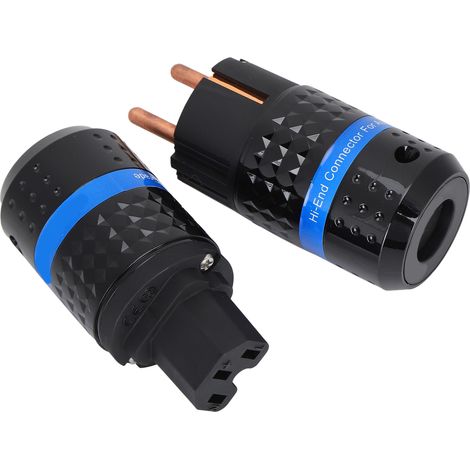 Câble secteur IEC cuivre pur, connecteur mâle-femelle E102/F102, 100-250V pour matériel audio pro. (1/5)