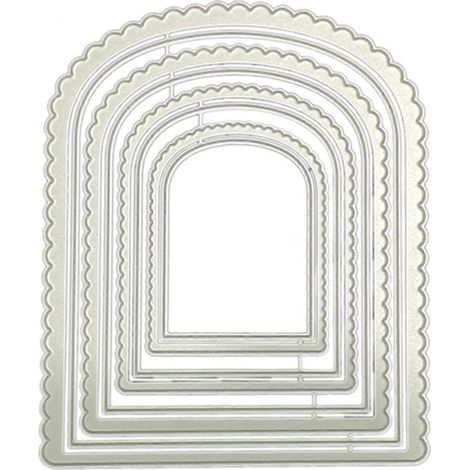 Stanzformen für verschachtelte Bögen, Prägeformen für die Herstellung von Geschenkkarten