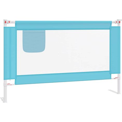 Maison Exclusive - Kleinkind-Bettschutzgitter Blau 120x25 cm Stof