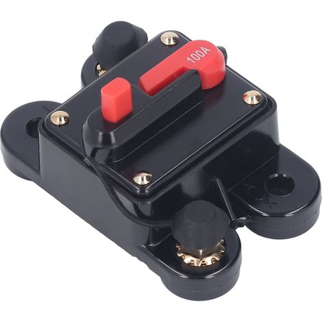 Disjoncteur à réarmement manuel, adapté aux moteurs de remorqueurs marins, aux remorques marines, aux camions, aux camping-cars et aux systèmes solaires CC 12-48 V 100 A (1/5)