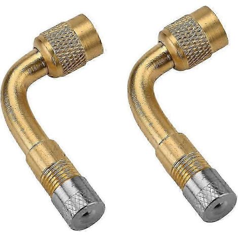 Embout coudé pour pompe à pneus, tube d'extension à 90 degrés pour un accès facile (1/5)