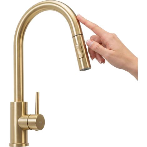 Rubinetto Da Cucina Rea Fresh Touch Brush Gold