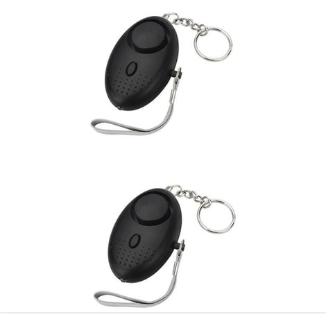 4pièces Alarme Personnelle avec Lampe LED Lot de Sécurité pour Femmes Fille Et Personnes Âgées Idéale pour Maison Et Appartement Design Compact Et Léger Fonction (1/4)