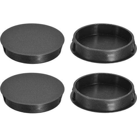 4Pcs Bouchon de Trou en Nylon, 49.5-50mm Diamètre de Trou Bouchon d'étanchéité Rond Souple et Flexible de Verrouillage Bouchons en Caoutchouc pour Bouteilles, Tuyaux, Cuisine, Noir (1/5)