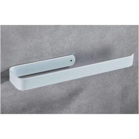 Blanc,33cm Porte Essuie Tout Mural Auto-Adhésif ou à Percer,Support Space en Aluminium pour Cuisine,Salle de Bain,Placards,Vertical ou Horizontal (1/5)