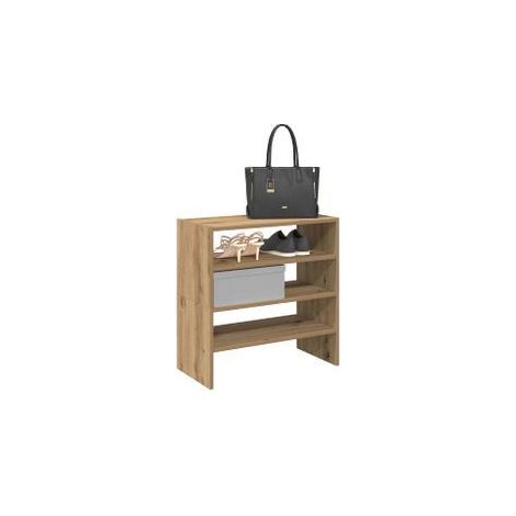 Étagères à chaussures 2 pcs empilable chêne artisanal (1/5)